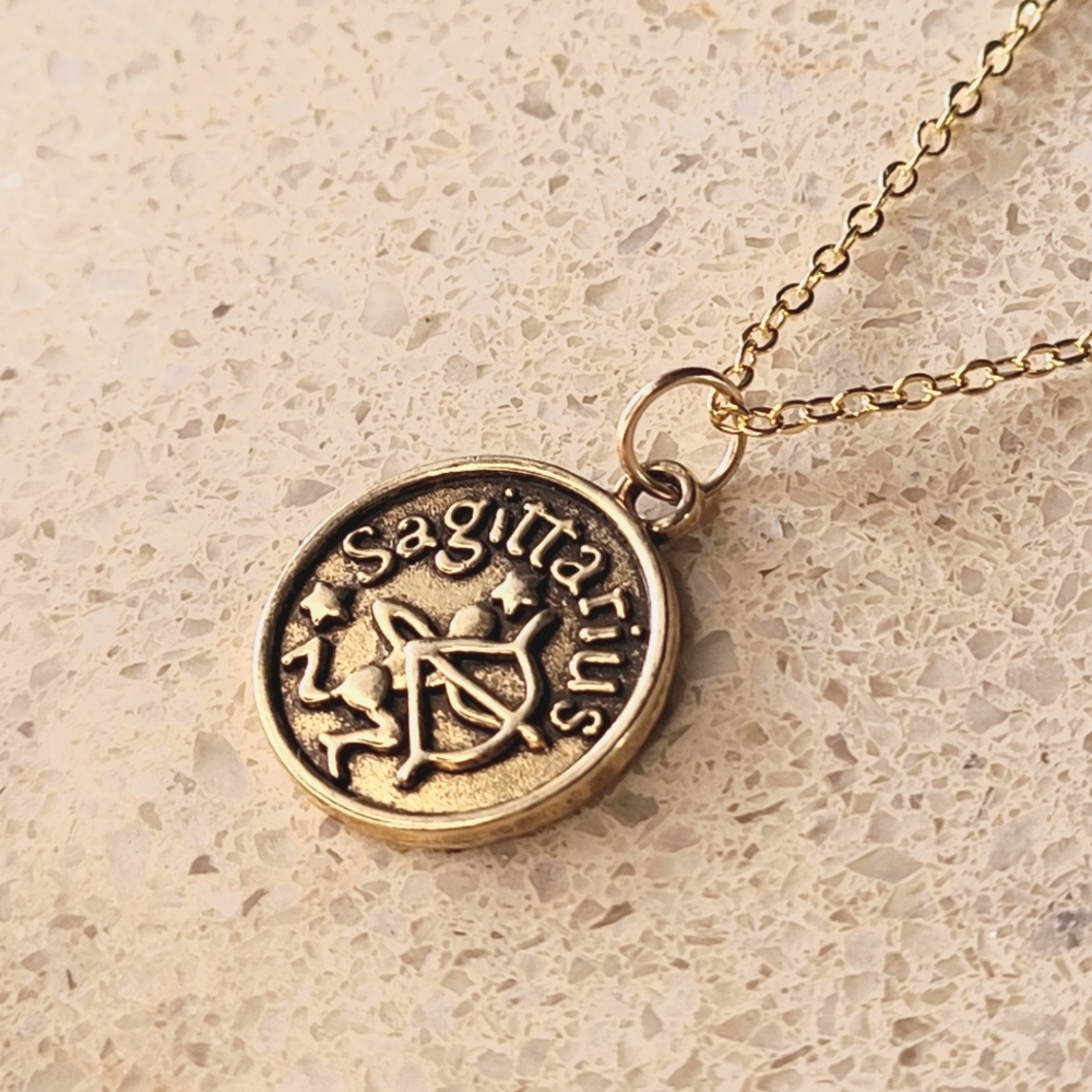 🖤3/$50♐️  Sagittarius Zodiac Sign 18k Gold Plated Necklace